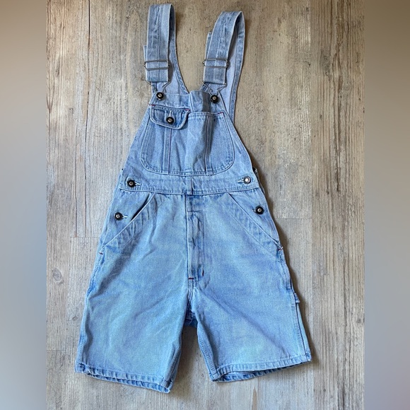 Vintage Sargent pepper Jean overall shorts - Picture 1 of 3